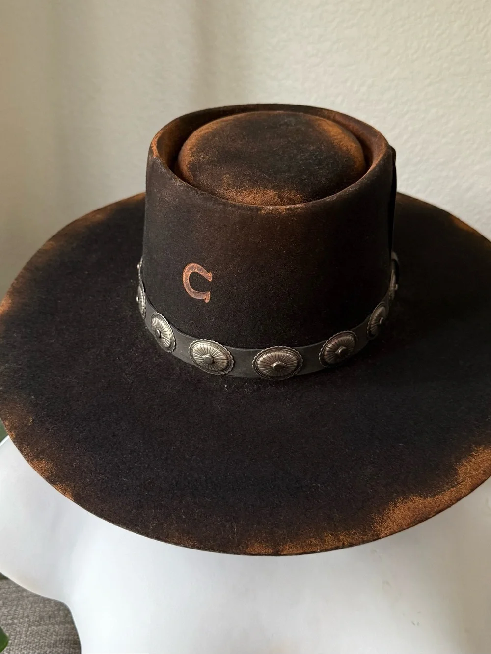 Charlie 1 Horse High Desert Distressed Black Western Cowboy Hat Small